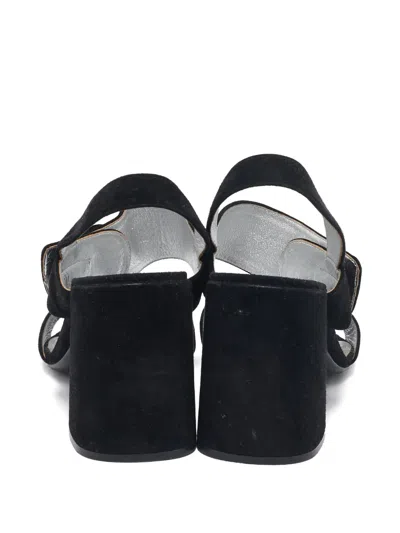 Pre-owned Prada Suede Sphere Heel Sandals