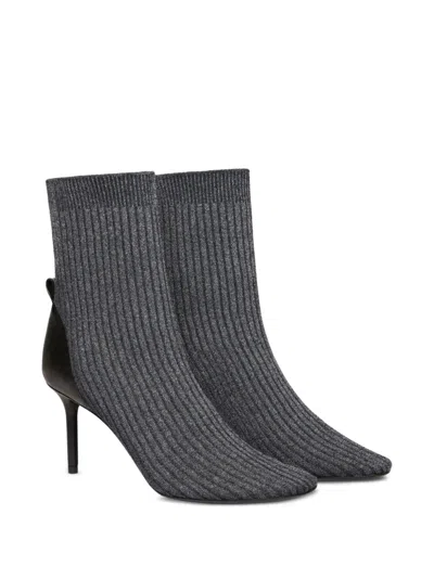 Courrèges Ribbed-knit Ankle Boots