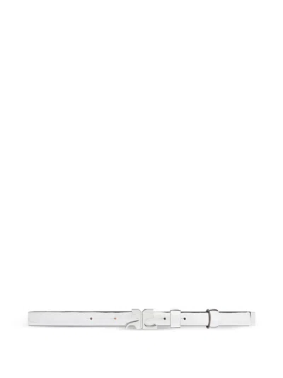 ベルト Courreges Ac Mirror Belt - Courreges - Leather - Silver Belts Men - courrèges (クレージュ)