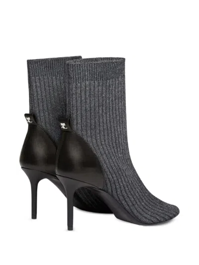 Courrèges Ribbed-knit Ankle Boots