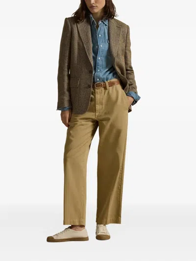 Polo Ralph Lauren High-rise Trousers In Brown