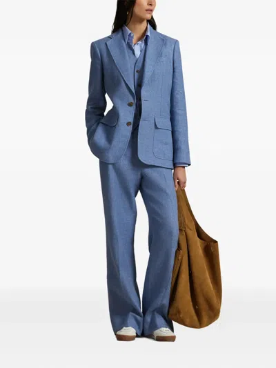 Polo Ralph Lauren Button-up Waistcoat In Blue