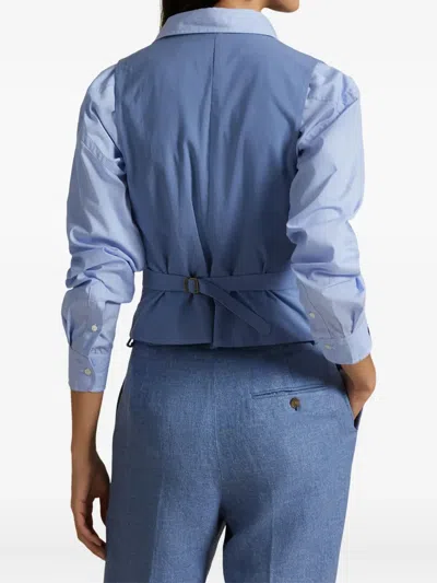 Polo Ralph Lauren Button-up Waistcoat In Blue