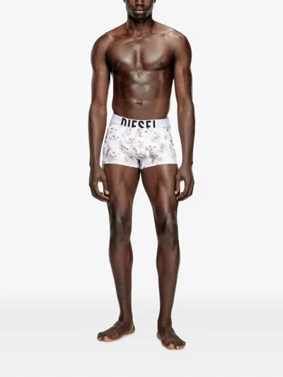 Diesel Damien Kitten-print Briefs In Multi