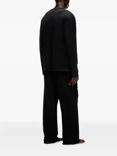 Diesel Adrian Long-sleeve Pyjama Set In Black