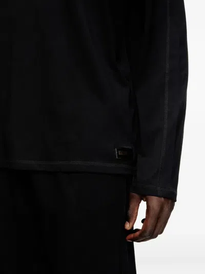 Diesel Adrian Long-sleeve Pyjama Set In Black