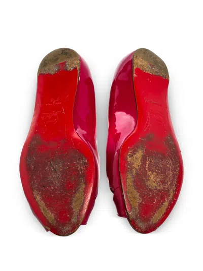 Pre-owned Christian Louboutin Leather Ballet Flats
