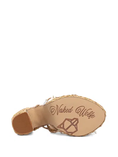 Naked Wolfe 130mm Fantastic Shell-embellished Raffia Platform Espadrilles