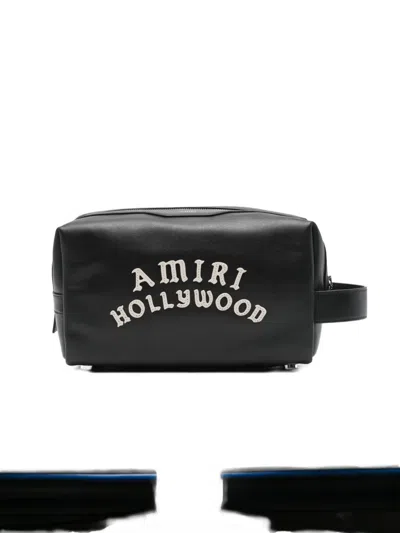Amiri Hollywood Dopp Kit Travel Case Blk