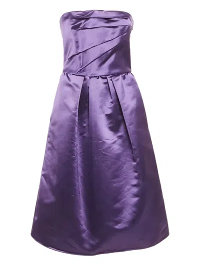 Pre-owned D&g  Strapless Satin Dress