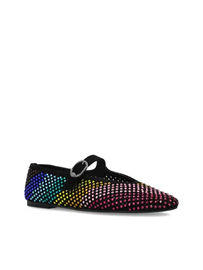 Kurt Geiger Mayfair Crystal-embellished Ballet Flats In Multi