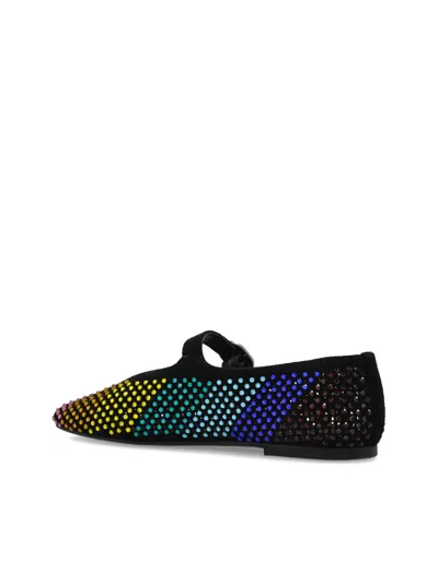 Kurt Geiger Mayfair Crystal-embellished Ballet Flats In Multi