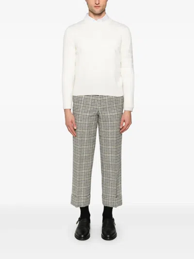Thom Browne Virgin Wool Sweater In Neutral