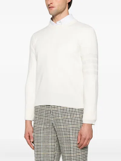 Thom Browne Virgin Wool Sweater In Neutral