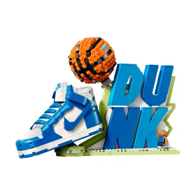 Nike Unisex Dunk X Legoâ® Set Sneaker-building Kit With Exclusive Minifigure In Blue