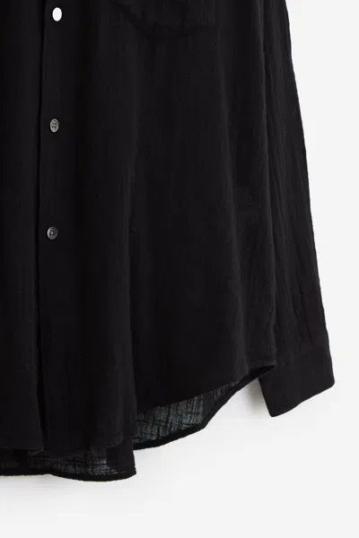 Our Legacy Borrowed Bd Shirt In Black