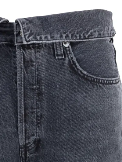 Agolde Echo Taper Jeans In Black