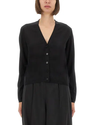 Fabiana Filippi Cashmere And Silk Cardigan In Black