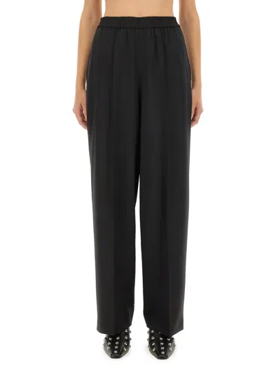 Fabiana Filippi Long Wide Leg Trousers In Black