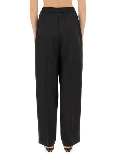 Fabiana Filippi Long Wide Leg Trousers In Black