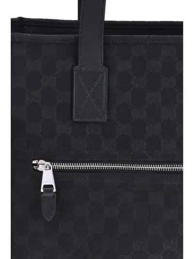 Gucci Gg Fabric Tote Bag In Black