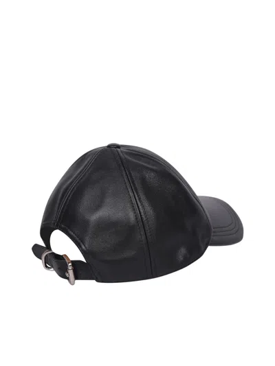 Jw Anderson Logo Leather Baseball Cap
