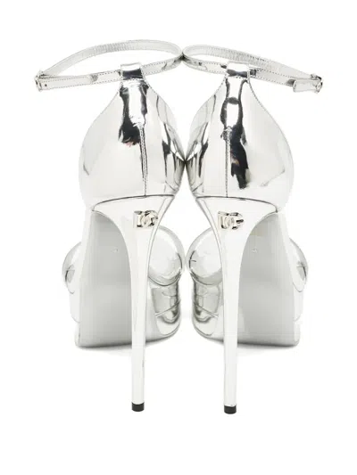 Pre-owned Dolce & Gabbana 155mmplatform Buckle Sandals
