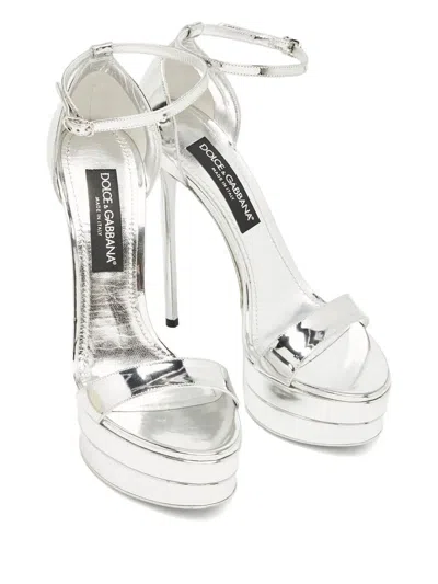 Pre-owned Dolce & Gabbana 155mmplatform Buckle Sandals