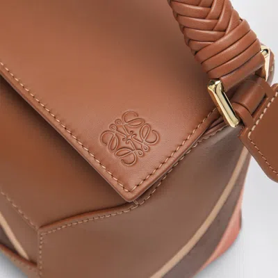Loewe Puzzle Edge Small Bag Pecan/parrot Pink
