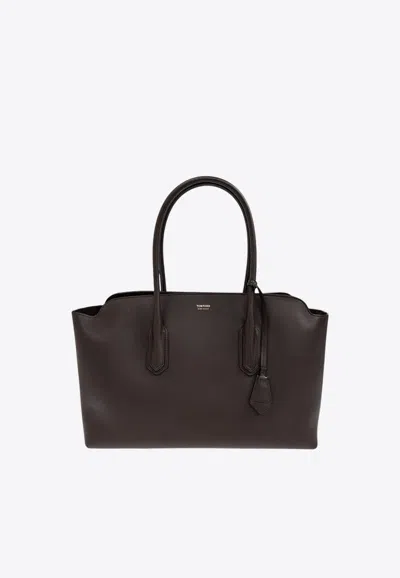 Tom Ford Large Alexander Grained Leather Tote Bag