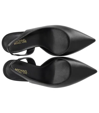 Michael Kors Alina Flex Black Slingback Pumps In Black