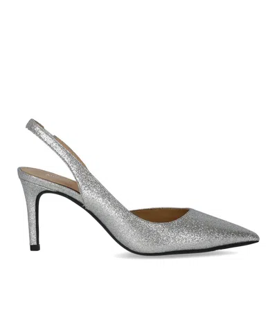 Michael Kors Alina Flex Silver Slingback Pumps In Multi