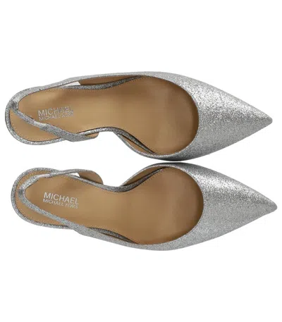 Michael Kors Alina Flex Silver Slingback Pumps In Multi