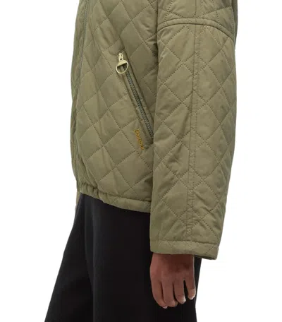 Barbour Sage Green Polyester Emlyn Jacket In Green