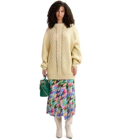 Essentiel Antwerp Grive Ecru Crewneck Sweater In Neutral
