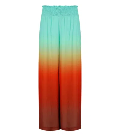 Essentiel Antwerp Hug Tie Dye Orange Pants In Multi
