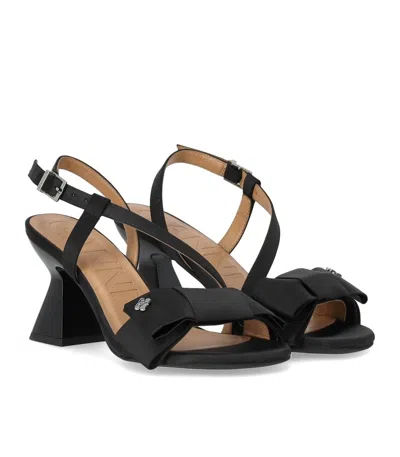 Ganni Bow-detail Slingback Pumps