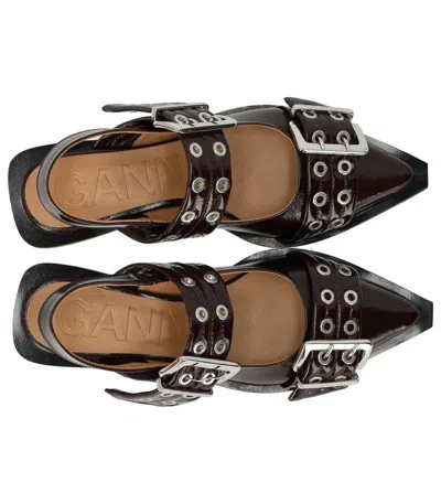Ganni Ballerina With Buckle