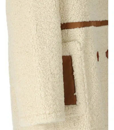 Stand Studio Chloe Ecru Double-breasted Jacket In Neutral