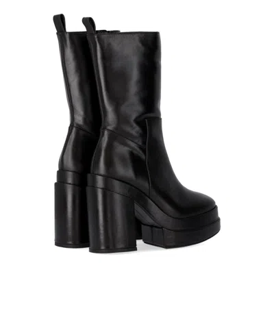 Paloma Barceló Eros Black Heeled Ankle Boot In Black