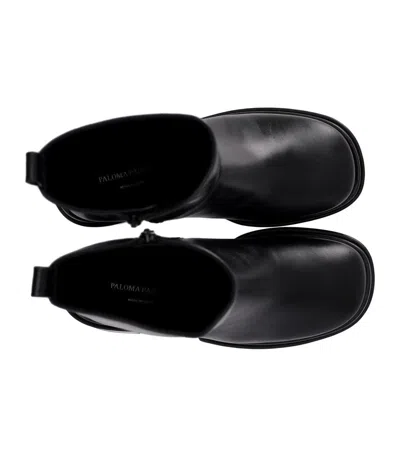 Paloma Barceló Eros Black Heeled Ankle Boot In Black