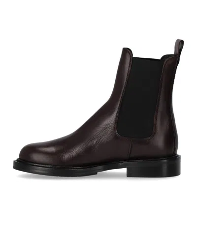 Guglielmo Rotta Peg Burgundy Chelsea Boot In Brown