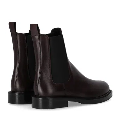 Guglielmo Rotta Peg Burgundy Chelsea Boot In Brown