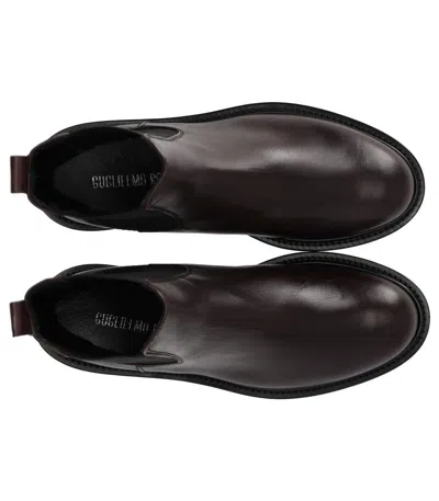 Guglielmo Rotta Peg Burgundy Chelsea Boot In Brown