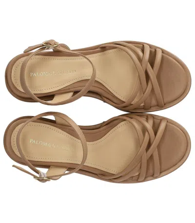 Paloma Barceló Nazaria Beige Wedge Sandal
