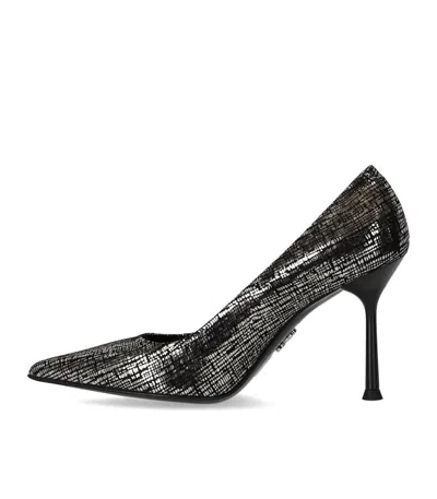 Sergio Levantesi Musa Black Silver Pump In Black