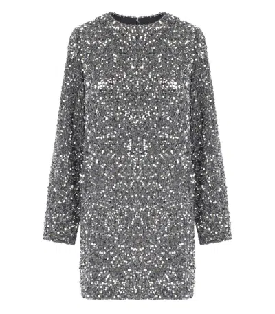 Elisabetta Franchi Sequinned Chenille Mini Dress