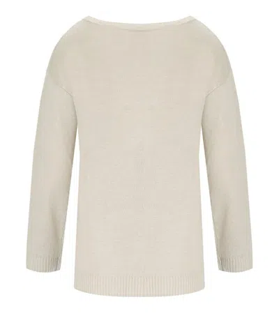 Max Mara Dandy Beige Crewneck Sweater