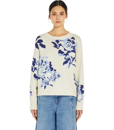 Weekend Max Mara Oversized Floral Sweater