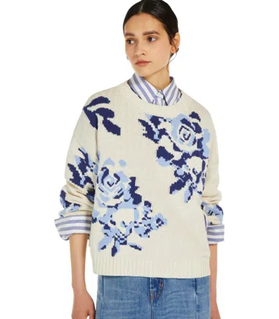 Weekend Max Mara Oversized Floral Sweater